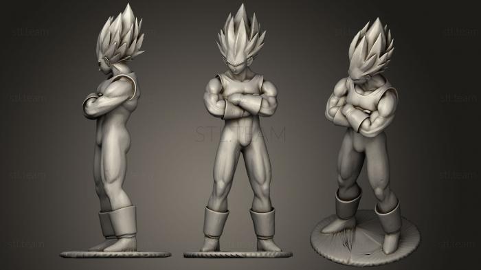 3D model Vegeta With Base (STL)